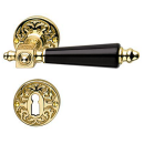Lever handle Art Nouveau brass model 2176