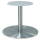 Tischgestell Edelstahl COLUM R für Holztischplatte für Sitztisch (720 mm) Ø 1500 mm Edelstahl matt