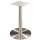 Tischgestell Edelstahl COLUM R für Holztischplatte für Couchtisch (450 mm) Ø 1300 mm weißaluminium (RAL 9006)
