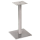 Tischgestell Edelstahl COLUM Q für Holztischplatte für Couchtisch (450 mm) 500 x 500 mm weißaluminium (RAL 9006)