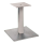 Tischgestell Edelstahl COLUM Q für Glastischplatte für Couchtisch (450 mm) 700 x 700 mm weißaluminium (RAL 9006)