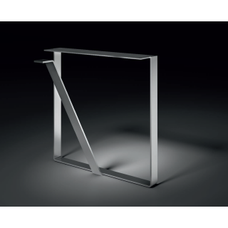 Skid system for freestanding table high-gloss chrome-plated