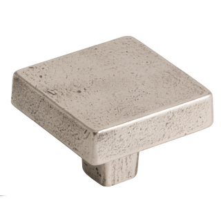 Möbelknopf Landhaus Bronze Cube-K Rustik 45x45 mm Weissbronze