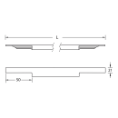 Edge grip for grooving Alutec 8 harpoon bar 146 mm