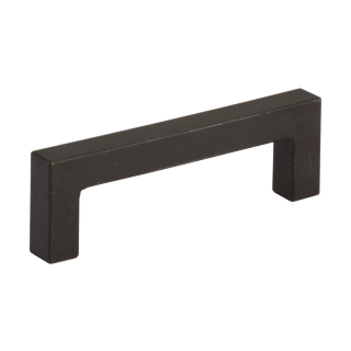 Furniture handle black steel CUBE LINE 128 mm