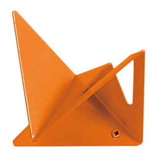 Iserlohn hook design FLOCK with window Plasma Studio Architects Light orange RAL 2008