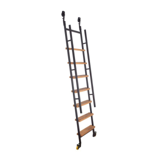 Library ladder Stainless steel extension ladder SL 6022 Industrial ladder