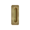 Sliding door handle Shell handle for wood INLINE 204 78 mm matt brass