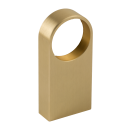 Matt brass cabinet tube bearing for tube D=30 mm